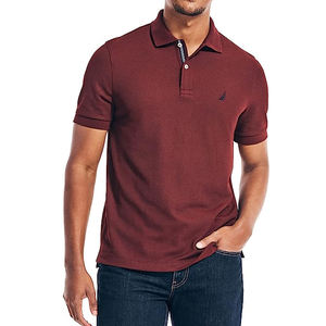 เสื้อโปโลสำหรับผู้ชายเสื้อคอปกกอล์ฟแบบเรียบสำหรับกีฬาและชุดลำลองแบบปัก - Product Image 1