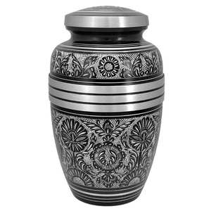 Living Pewter Adult Cremation Urn Tribute Wreath Option Aluminium urns <b>for</b> human <b>ashes</b> cremation urns - Product Image 3