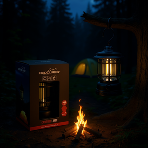 Lampe portable LED rechargeable par USB, 3 LED COB, 11,5x17,8 cm, noire, lampe de camping C22005010 - Product Image 3