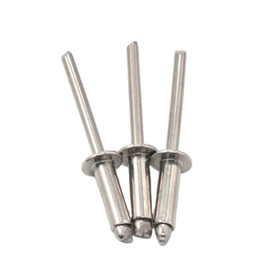 Rivets en acier inoxydable sur mesure pour usine, boîte de 1000 pièces, diamètres 3,2 mm, 4,8 mm, 6,4 mm, type ouvert, à sertir - Product Image 1