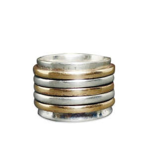 Venta al por mayor Popular Bohemian Silver Spinner Band hecho a mano 925 anillos de ley joyería fina para bodas y regalos - Product Image 1