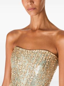 ชุดแต่งงานยาวถึงพื้นประดับด้วยเลื่อมลูกปัดสำหรับงานพรอมเป็นมิตรต่อสิ่งแวดล้อม - Product Image 2