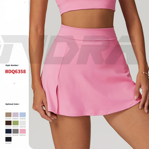 กางเกงขาสั้นวิ่งโยคะแบบทูอิน1ของผู้หญิงและกระโปรงเทนนิสสไตล์สตรีทแวร์ฤดูร้อนสำหรับออกกำลังกายยิมชุดลำลองสำหรับปั่นจักรยานเทนนิส - Product Image 6