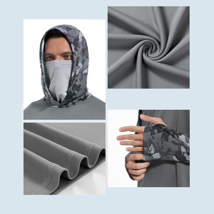 Camisas de Pesca con Capucha para Hombre, Hechas a Medida, Sublimadas, con Protección Solar UPF 50, de Poliéster/Algodón, Transpirables y de Secado Rápido - Product Image 6