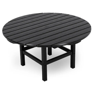 Round coffee table made of <b>solid</b> teak <b>wood</b> and high quality material for indoor and outdoor use - Product Image 3