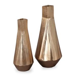 Jarrones Metálicos Modernos con Diseño Único para Decoración del Hogar, Jarrones de Flores de Piso Únicos Hechos a Mano para Decoración de Bodas - Product Image 1