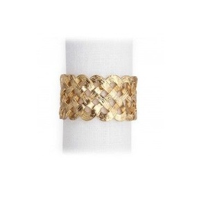 Anillo de Servilleta de Metal Hecho a Mano con Diseño Elegante, Estilo Americano, Ecológico, Decoración de Mesa al por Mayor, Fabricante para Bodas - Product Image 1