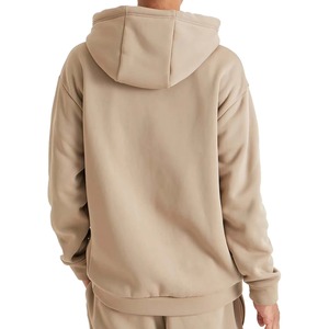 Sudadera con capucha Beige de moda con cordones de palanca únicos Unisex Casual Pullover Streetwear OEM Sudadera con capucha gruesa personalizada para la moda - Product Image 6