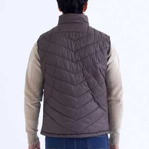Chaleco Acolchado con Capucha Informal de Invierno para Hombre, Diseño Personalizado, Venta al por Mayor, Alta Calidad, Impermeable, Transpirable, Ligero y Cálido, Sin Mangas - Product Image 2
