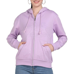 Material ligero y sensación transpirable para días activos Cozy Fleece Zip Hoodie con cuello alto y ajuste cómodo - Product Image 1