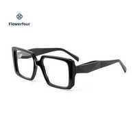Montures de lunettes carrées grandes en acétate, monture optique pleine, lunettes optiques vintage, montures de lunettes carrées