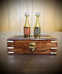 Caja de Madera Grande para Attar, Caja de Perfume de Madera Tallada de Lujo, Cajas Pequeñas de Madera - Product Image 4