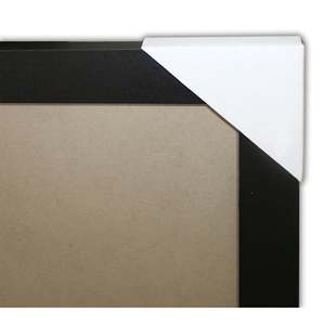 Marco de Madera Negro para Decoración, Diseño Cuadrado Creativo, 50 x 150 cm, Marco para Espejo, Marco para Fotos A3, Marco Abatible para Fotos de 8x10 - Product Image 1