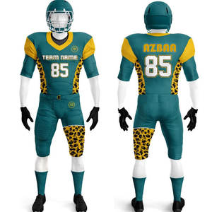 Camiseta y uniforme de fútbol americano personalizados con sublimación completa. Personalízate completamente con tu nombre, número y logotipo. - Product Image 1