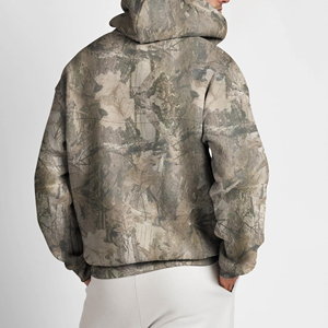 Sudadera con Capucha Personalizada al por Mayor, Sudadera Informal de Calle con Estampado de Camuflaje RealTree, Sudadera con Estampado de Caza y Jungla para Acampar - Product Image 2