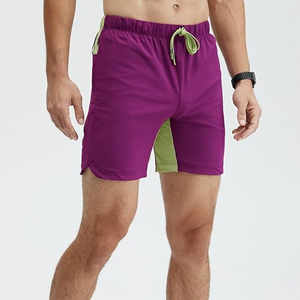 Pantalones cortos de cintura elástica personalizados para hombre, bolsillos laterales, pantalones cortos de entrenamiento elásticos tecnológicos personalizados para hombre, nuevo diseño de calidad superior, comodidad en la playa - Product Image 4