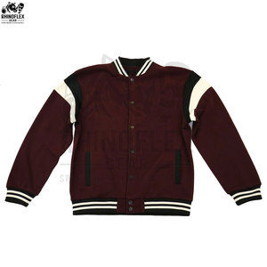 Veste Versity en laine de service OEM pour homme Vestes homme à séchage rapide personnalisées Vestes Versity grande taille respirantes pour hommes pour adultes - Product Image 6