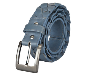 Cinturón de Cuero Vacuno 100% de Primera Calidad, Hebilla de Aleación, 2.25 Pulgadas de Ancho, 4mm de Grosor, Negro y Marrón - Product Image 1