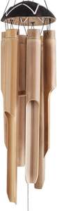 Handmade Bamboo Wind Chimes for Outside 33 Inch <b>Large</b> Coconut Top Clearance & Deep Tune Wooden Windchimes Home <b>Decor</b> for <b>Outdoor</b> - Product Image 3