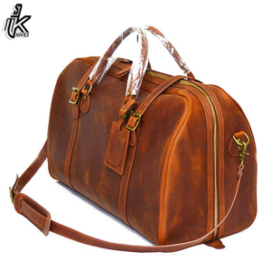 Venta al por mayor nuevo Unisex al aire libre FIN DE SEMANA durante la noche viaje bolsa de lona de moda con cierre de cremallera hecha de cuero PU para hombres y mujeres - Product Image 4