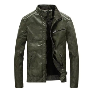 Veste en cuir de haute qualité avec logo personnalisé, 100% cuir, mode, prix bas, veste en cuir pour moto, veste en cuir d'extérieur pour hommes - Product Image 1