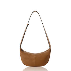 Sac à bandoulière en cuir véritable italien à large sangle - PM685 - Product Image 2