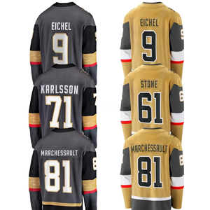 Jersey de Hockey sobre Hielo 2024 Vegas Sports Wear con Logos Bordados y Cosidos # 9 Eichel # 61 Piedras # 71 Karlsson # 7 Hockey sobre Hielo - Product Image 1