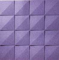 Panneau acoustique en fibre de polyester géométrique 3D, polyèdre, décoration murale absorbant le son
