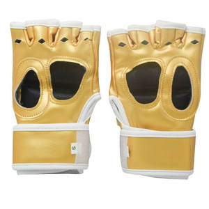 Alta calidad 14oz PU cuero MMA & guantes de boxeo amarillo entrenamiento Kickboxing Sparring guantes logotipo personalizado tamaños 8oz 16oz disponible - Product Image 3