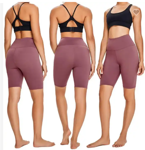 Short de compression pour femmes de haute qualité personnalisé taille haute Shorts hybrides de sports d'été en vrac fabricant pakistanais en gros - Product Image 3