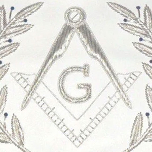 Tablier Master Mason Blue Lodge Blanc Brodé à la Main Logo Personnalisé Maçonnique Regalia Tissu Cousu Personnalisable Couleurs 3D LED - Product Image 5