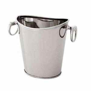 Modern Chrome Finished Custom Beer Ice <b>Bucket</b> Stainless Steel Ice <b>Bucket</b> for Beer <b>Cooling</b> Usage Bottle Chiller With Tong - Product Image 6
