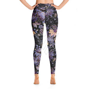 Legging pour femme personnalisable, haute qualité, faible MOQ - Pantalon uni à taille élastique, écologique, respirant, en Spandex/Polyester 200g - Product Image 2