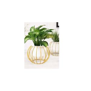 Lot de 2 jardinières en métal fini pour la décoration de la maison et du jardin Jardinières d'intérieur les plus vendues - Product Image 4