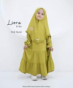 Ensemble Abaya pour Filles en Rayonne Colorée, Tissu Respirant, Porté Quotidien, Vente Mondiale - Product Image 3