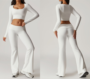 2025 pantalones de cintura alta gimnasio Fitness conjunto mujeres ropa activa Pilates Yoga ropa - Product Image 1