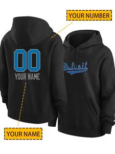 Sudadera con capucha personalizada para hombre Sudadera personalizada con nombre y número de equipo impreso digital para invierno - Product Image 2