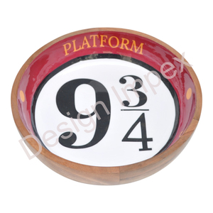 Cuenco decorativo para frutas, mango recubierto de esmalte, cuencos de madera personalizados para ensaladas y Pasta, cuencos para servir al por mayor, diseño personalizado impreso - Product Image 5