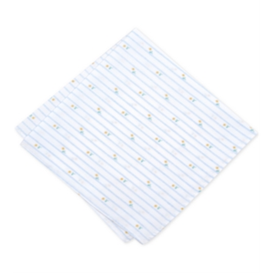 Fazzoletto da taschino da uomo in cotone a righe con motivo Tulipano, Bar III, bianco, taglia unica - Product Image 4