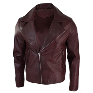 แจ็กเก็ตผู้ชายหนังแท้100% แท้สำหรับกลางแจ้งกันน้ำรุ่นใหม่ล่าสุดดีไซน์ไม่เหมือนใคร - Product Image 4
