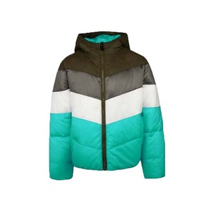Men's High Street Canvas Puffer Jacket Hooded Custom OEM Waterproof Windproof Winter Two-Tone <b>Bubble</b> <b>Coat</b> - Product Image 5