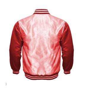 Veste universitaire en satin personnalisée avec logo brodé, nom et numéro d'équipe, faible MOQ, pour hommes - Product Image 4