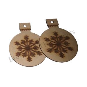 Miniature Hand Carved <b>Christmas</b> Tree <b>Decorations</b> Set of 2 Custom Design Handmade Ornaments for Holiday Decor at Low Price <b>Sale</b> - Product Image 6