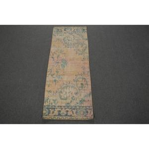 Tapis de couloir vintage 2,1 x 5,7 pieds, tapis turc, tapis oriental brun - Product Image 1