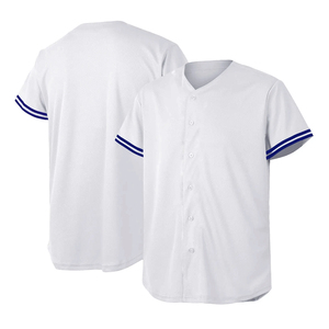 Meilleure vente maillot de Baseball & Softball unisexe vêtements de sport à séchage rapide personnalisé vente en gros maillot uni sublimé maillot de Baseball - Product Image 1