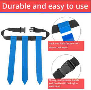 Drapeaux d'équipe de football promotionnels, drapeaux de football personnalisés ajustables en couleur pleine, et ceintures pour adultes et jeunes, équipement d'entraînement - Product Image 2