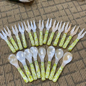 Vaisselle de luxe, cuillère en nacre naturelle, coquille de conque, 16 cm, cuillère à caviar en nacre, cuillères à mélanger, cuillère à café, artisanat, dessert, café - Product Image 6