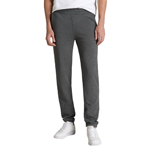 Jogging en molleton pour homme en coton léger droit avec logo personnalisé brodé Fermeture à cordon de serrage décontractée - Product Image 1