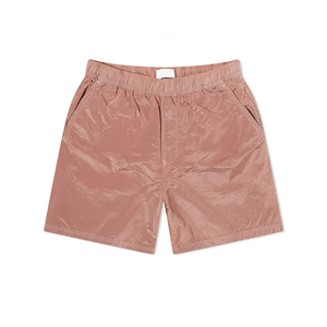 กางเกงขาสั้นผู้ชายกางเกงขาสั้นผ้าไนลอนแห้งเร็วพิมพ์ซับลิเมชันใหม่2025ฤดูร้อนกางเกงขาสั้นผู้ชายเอวยางยืดสีพื้น - Product Image 1
