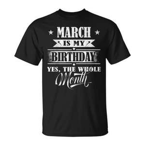 Abril es mi cumpleaños, sí, camiseta para niñas con la frase 'The Whole Month' - Product Image 1